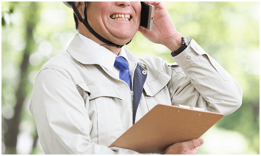 電話一本で迅速に対応可能